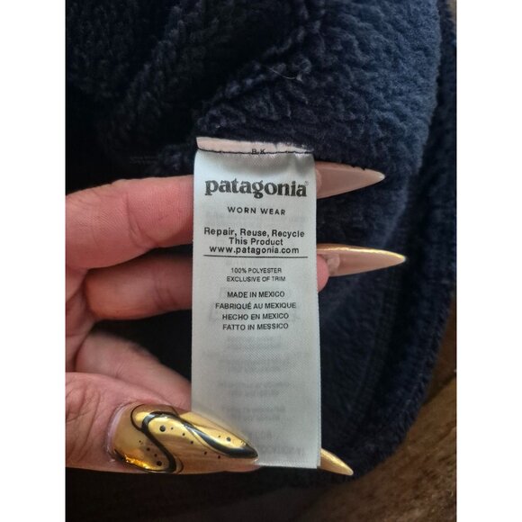 Patagonia Womens Synchilla Fleece Pullover Jacket Navy S - Picture 3 of 5